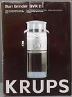 0010942202592 Krups Burr Grinder Gvx2