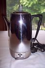 0109 Mirro Mirro-matic 10 Cup Adjustable Strength Chrome Electric Percolator Works