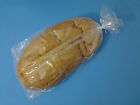 1 " 8x4x18 Bread Plastic Bags - Clear 50 Ties Mil Gussted Poly Twist