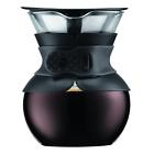 11592-01s 11592-01 Bodum Pour Over Coffee Maker With Permanent Filter Oz Black