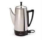 12419584 Presto Stainless Steel 12 Coffee Cup Maker Percolator Pot Electric Power Easy 0795971960872