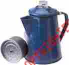 15154 Gsi Outdoors 8 Cup Percolator Coffee Tea Pot Outdoor Camping Or Stovetop Blue Enamelware