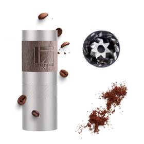 1zpresso 710462881845 Q Manual Coffee Grinder Mini Slim Travel Sized Stainless Steel Conical Burr