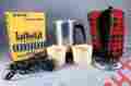 200ac Koffeekit Instant 5 Cup Travel Coffee Maker Model 225 Case And 2 Bakelite Cups