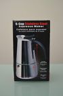 28862 Bene Casa Espresso Maker Coffee Stovetop Cup Stainless Steel
