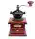 39240 Vintage Coffee Grinder Bean Mill Wood Drawer Manual Hand Burr Metal Grind Black 733281239240