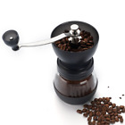 43235-4380 Manual Coffee Grinder Conical Ceramic Burr Infinitely Adjustable Grind Glass