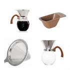 43781 Harold Imports Hic Coffee Maker Borosilicate Glass With Bamboo Handle