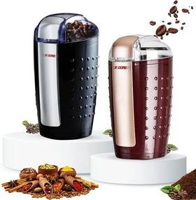 5 Core 810099491906 2 Pack Coffee Grinder Ounce Electric Large Portable Compact 150w Spice