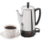 502-16 Presto Coffee Percolator Electric Cup Maker Stainless Steel 827164850216