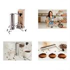 652118144413 Manual Coffee Grinder With Ceramic Burrs Brushed Stainless