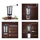 663585869624 Qcoqce Manual Coffee Grinder Adjustable Hand Ceramic Conical