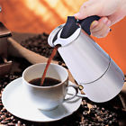 663862179712 Mocha Espresso Stainless Steel Percolator Coffee Pot Silver