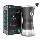 724172782846 Coffee Gator New Gray Precision Burr Grinder Premium