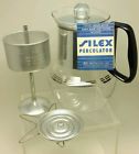 J9904 8 9904 Cup Percolator Maker Pot 1950 Top Coffee Glass Silex Stove Box