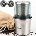 820103489614 Secura Electric-coffee-grinder-amp-spice-grinder-with-2-stainless-steel-blades