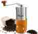 A-108 Adolph Manual Coffee Grinder With Leather Wrap Hand Crank And Adjustable Burr 716670466571