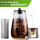 A100011500 Large Cold Brew Coffee Maker Quart Iced Glass Carafe Removable