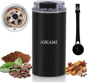 Zj-cg03a01 Aikami Coffee Grinder Electric For Beans Spices And More Black