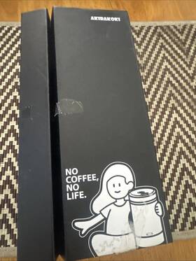 Akirakoki 619438042690 Portable Electric Burr Coffee Grinder Adjust Fine To Coarse Black