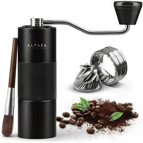 Alpaca Ventures 741031869463 Manual Coffee Grinder By - Stainless Steel Conical Burr Coffe