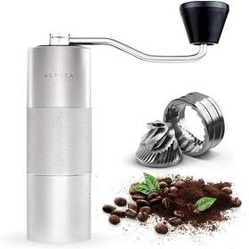 Alpaca Ventures 741031869470 Manual Coffee Grinder By - Stainless Steel Conical Burr Coffe