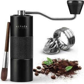 Alpaca Ventures 744759746412 Manual Coffee Grinder By - Stainless Steel Conical Burr G