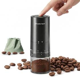 Alvantor Tech 978776291264 Cordless Rechargeable Electric Coffee Grinder With Ceramic Burr Usb-c