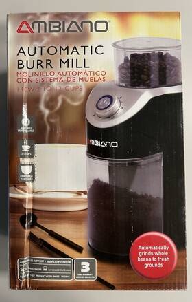 Dbm-8crm Ambiano Automatic Burr Mill Grinder - Black