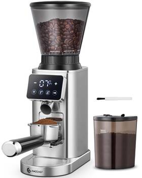 Amzchef 652569452716 Coffee Grinder Bean For Home Use With Precise Grinding Led C