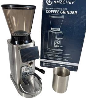 Cg209-sv Amzchef Coffee Grinder Electric Bean For Home Use