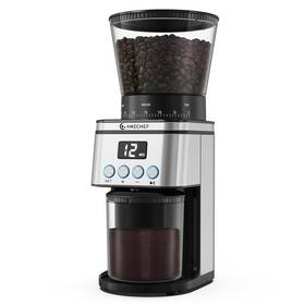 U-bg709-sv Amzchef Conical Burr Coffee Grinder With Led Control Panel Be