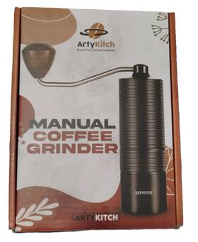 Ak9045 Arty Kitch Manual Coffee Grinder - Portable Stainless Steel Burr Hand Grinders For Coffe