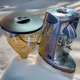 Ascaso M-333 Rare Htf Mini Grinder Espresso Silver Tested Working