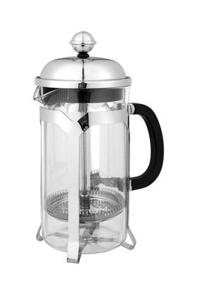14846 Avanti Domo Cafe Press Coffee Plunger 4 Cup Silver - 600ml