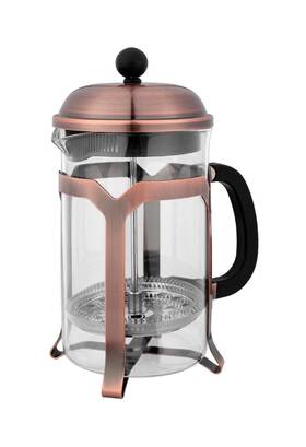 14861 Avanti Domo Cafe Press Coffee Plunger 6 Cup Antique Brass - 800ml