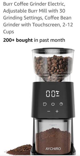 Az-bg710tn Aychiro Coffee Grinder Conical Burr. New Opened To Test