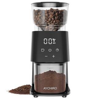 Gk702-us01 Aychiro Burr Coffee Grinder Electric Adjustable Mill With 30 Grinding Settings