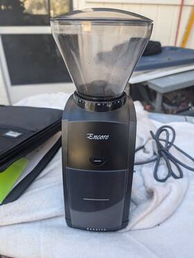484-120va Baratza Encore Burr Coffee Grinder Black Very Good Condition