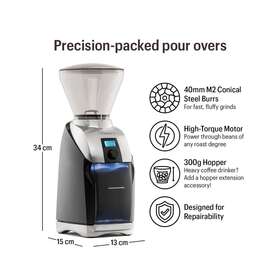 Baratza 810002433023 Virtuoso Conical Burr Coffee Grinder - Black/silver New In Box