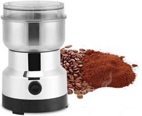 Hgb-1032 Baukon Electric Stainless Steel Coffee Bean Grinder Nut Spice Grinding Blender Silver