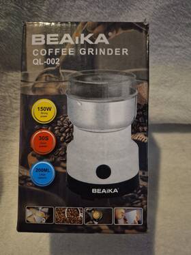 Ql-002 Beaika Electric Coffee Grinder White New Open Box