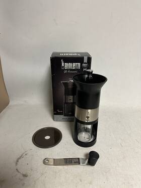Mcpro001 Bialetti Macinacaffe Manual Coffee Grinder Alloy Steel Black
