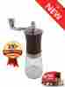 Bl00cjpu Unbranded Manual Coffee Hand Grindermill Crank Burr Ceramic Beans Herbs Adjustable Brown 789099107158