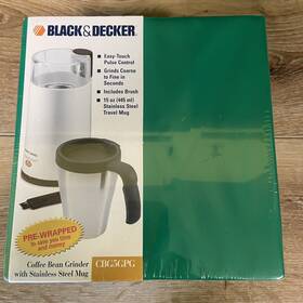 Cbg5gbg Black & Decker And Smartgrind Coffee Bean Grinder With Stainless Mug 15oz