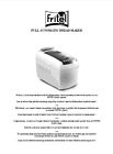 Bm1807 Bm1600 Fritel Bread Bm1877 Machine Manual