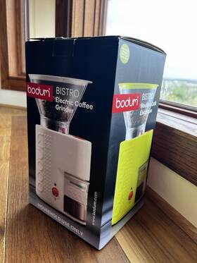 10903-565 Bodum Bistro - Coffee Grinder Electric Burr In Lime Green
