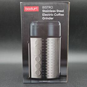 1160-4pl Bodum Bistro Stainless Steel Electric Coffee Grinder 11160-4