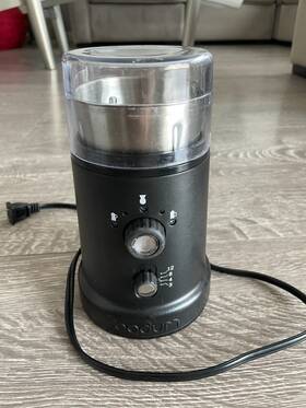 12041-o1tg Bodum Bistro 5 Adjustable Electric Blade Coffee Grinder Read Description