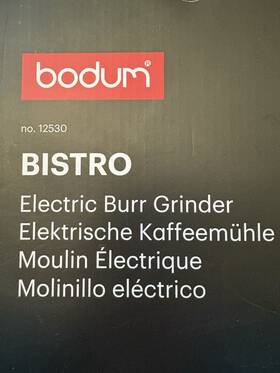 12530 Bodum Bistro Electric Burr Grinder No